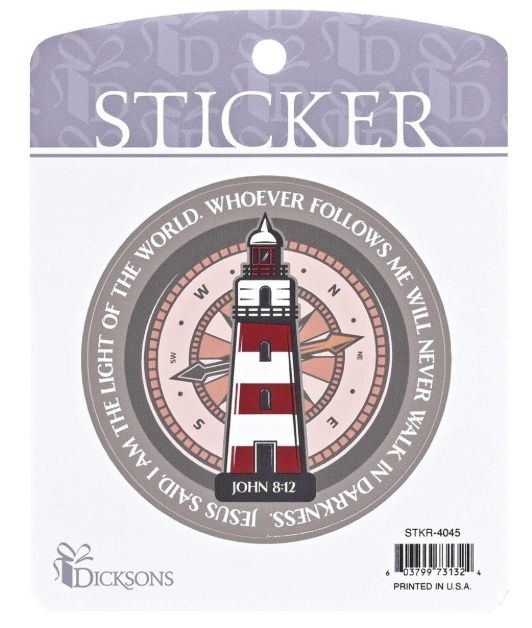Sticker Lighthouse I Am The Light Of The World