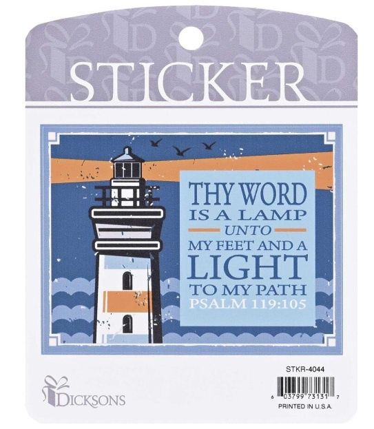 Sticker Lighthouse Your Word Is A Lamp