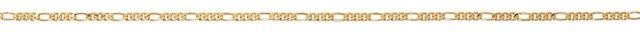 (P-FG24C) 24&quot; FIGARO GOLD TONE CHAIN