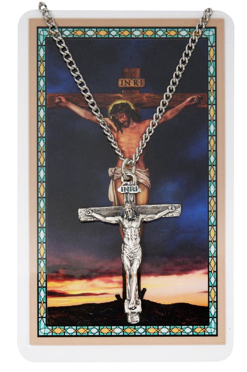 (PSD8094) CRUCIFIX ON 24&quot; CH W PRAYER