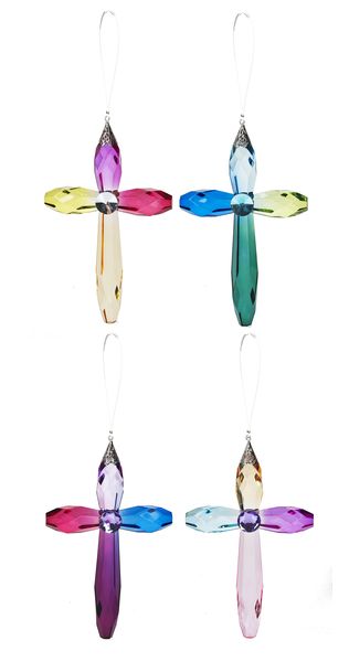 Hanging Rainbow Crosses