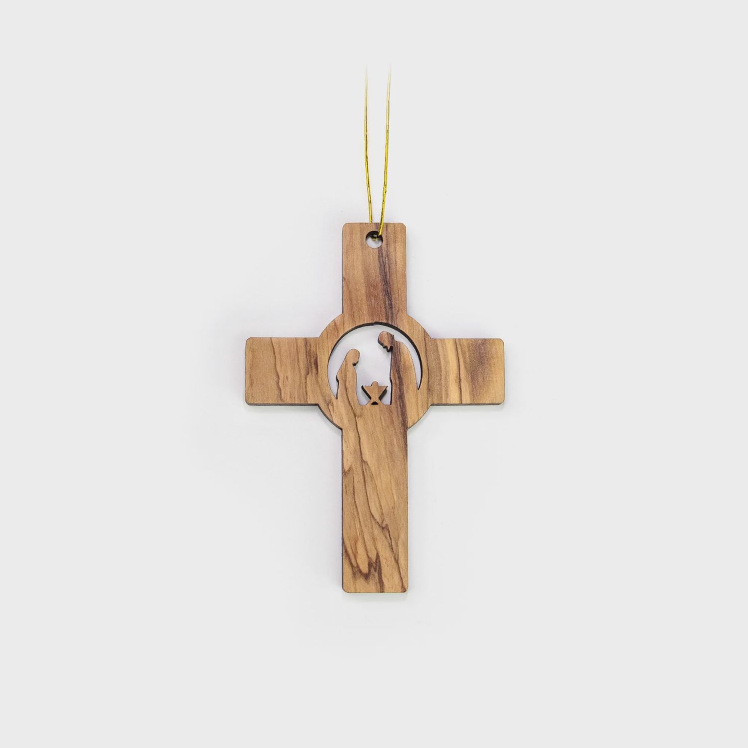 2D Christmas Cross Nativity Mary, Joseph and Jesus