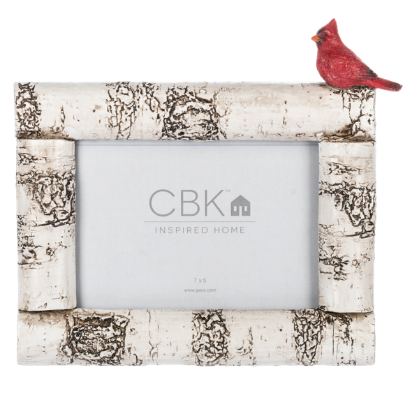 Birch Finish 5x7 Frame with Cardinal