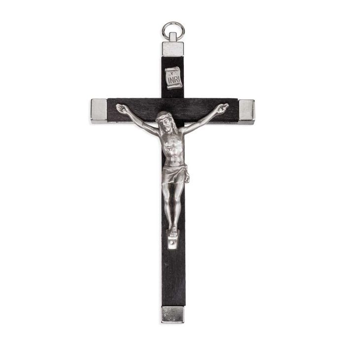 5 1/2&quot; Black Wood Bound Crucifix