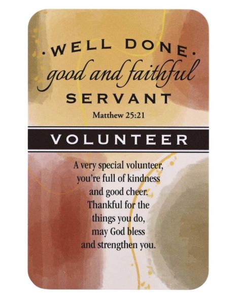 Pocketcard A Very Special Volunteer