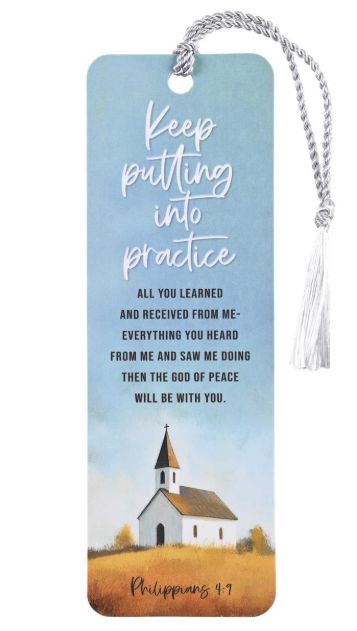 Tassel Bookmark Church Keep Putting Into