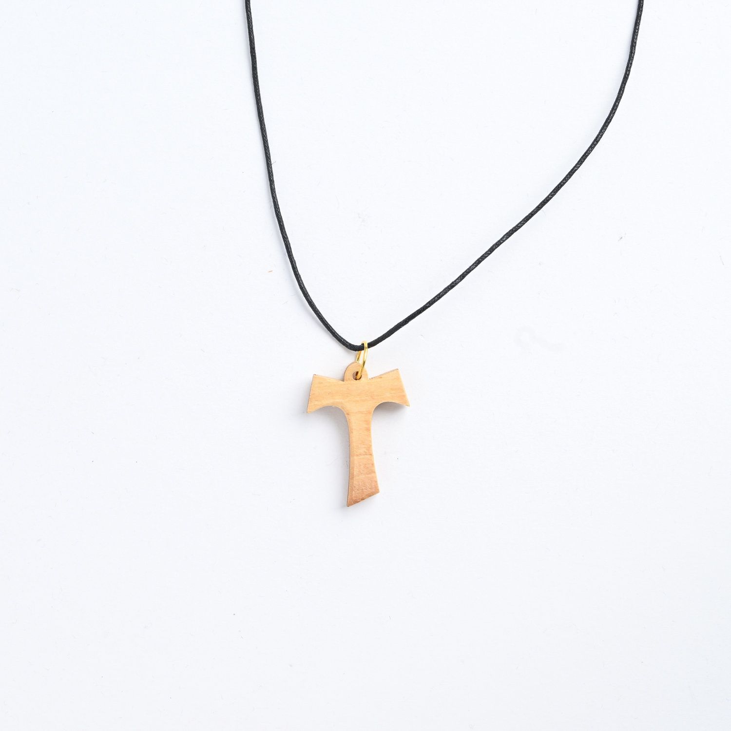 Olivewood Tau Cross Pendant