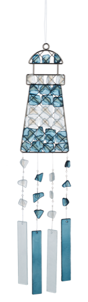 Sea Glass Lighthouse Windchime