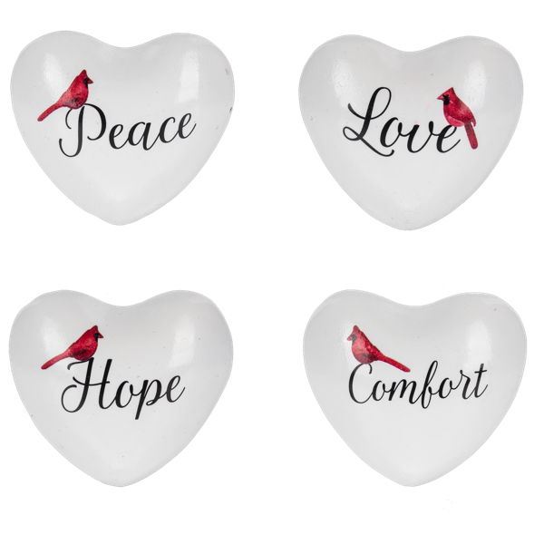 Cardinal with Text Chime Heart