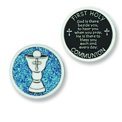 First Communion Pocket Token Epoxy