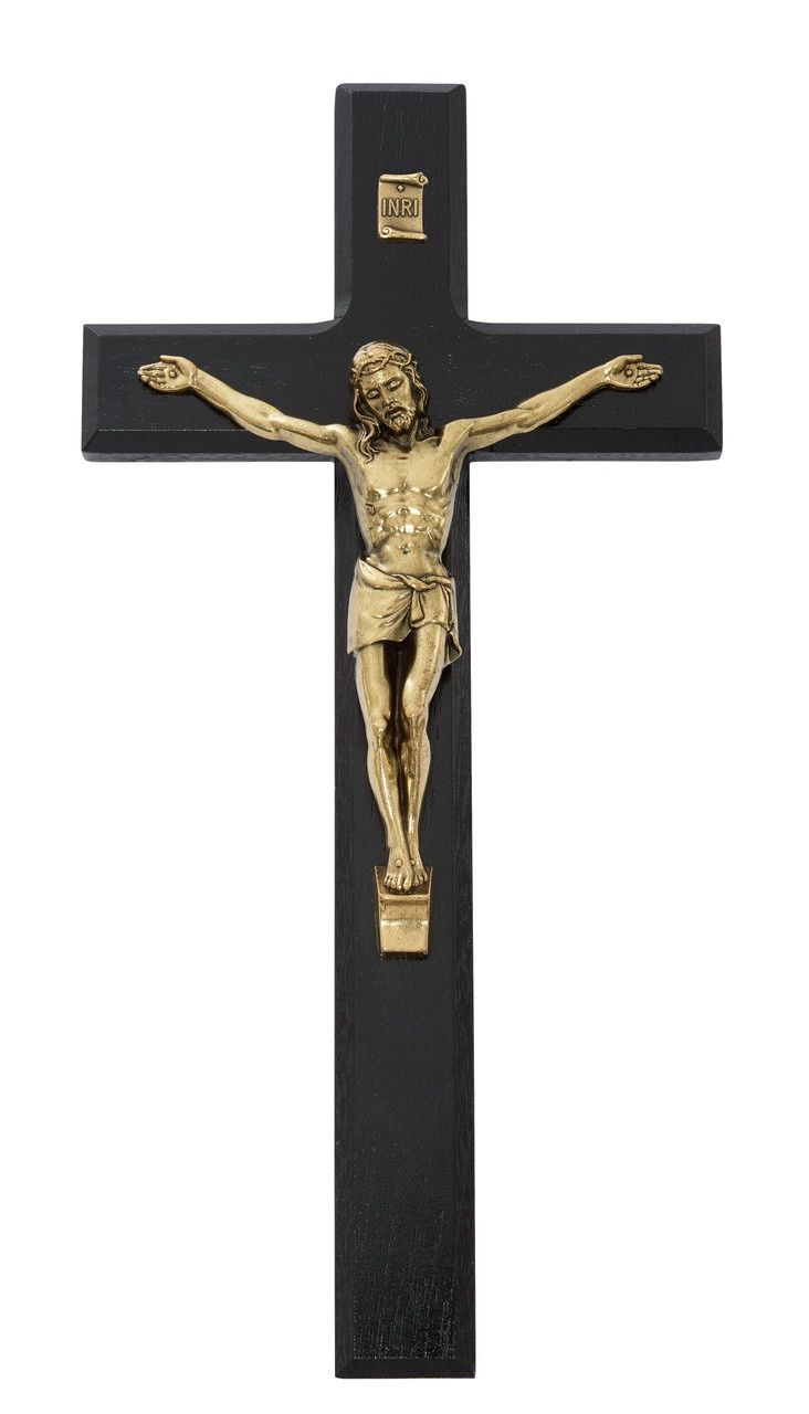 (80-218) 10" WALNUT CRUCIFIX