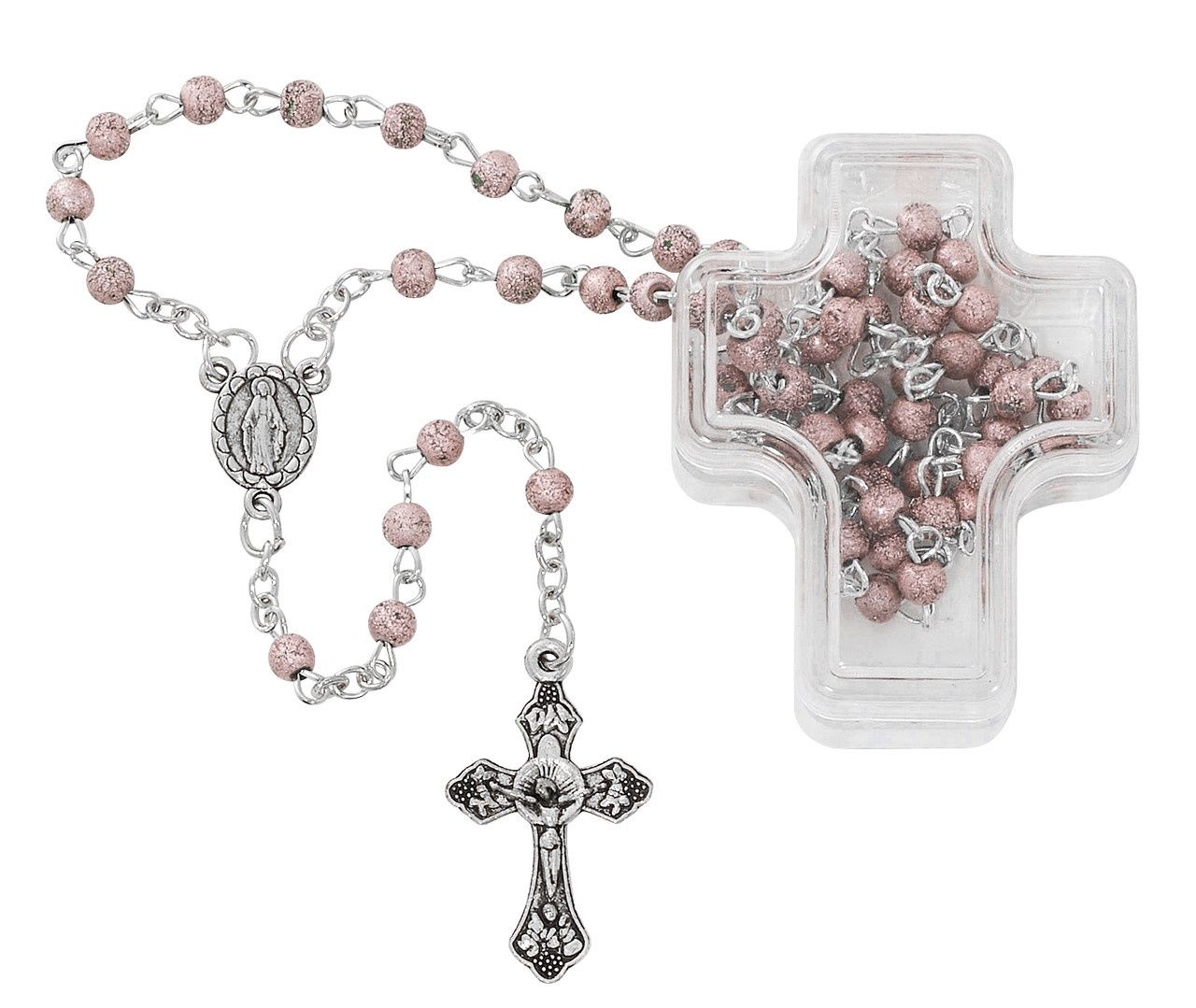 (P201PK) PINK FROSTED GLASS RSRY WITH