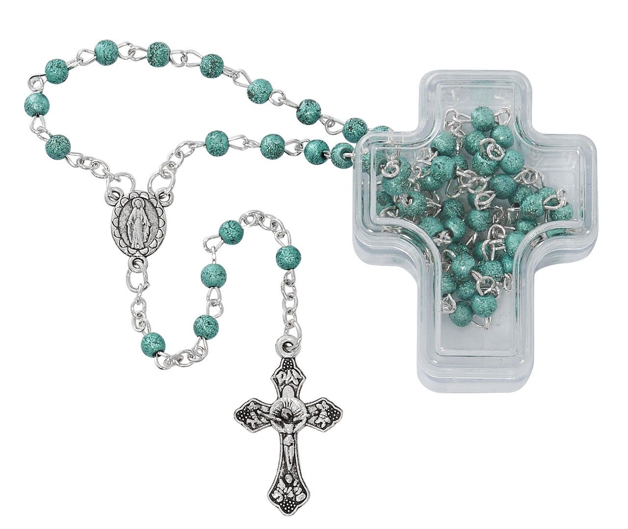 (P201BL) BLUE FROSTED GLASS RSRY WITH