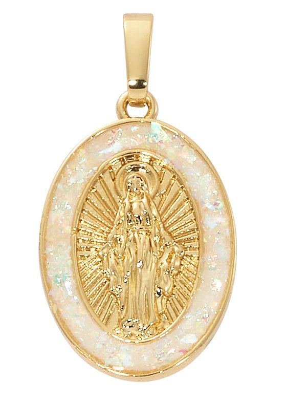 (H104) GOLD PLATE MULTI M.O.P MIRACULOUS