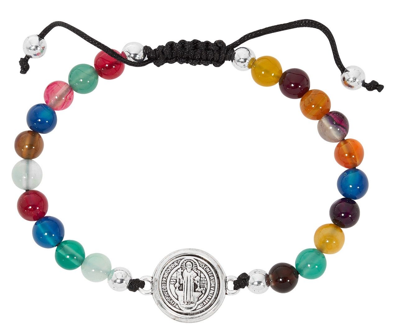 (B1058C) MULTI COLOR CORDED ST. BENEDI