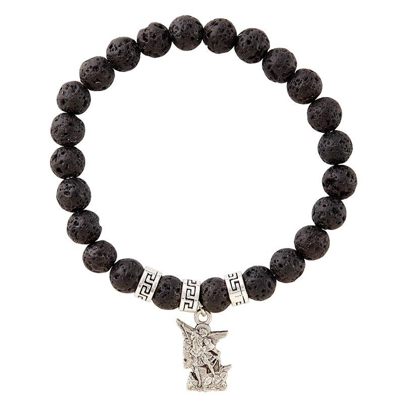 Saint Michael Bracelet with Dangle