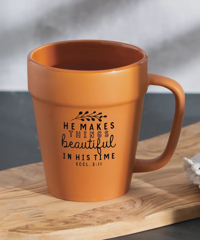 He Makes All Things Beautiful Flower Pot Mug