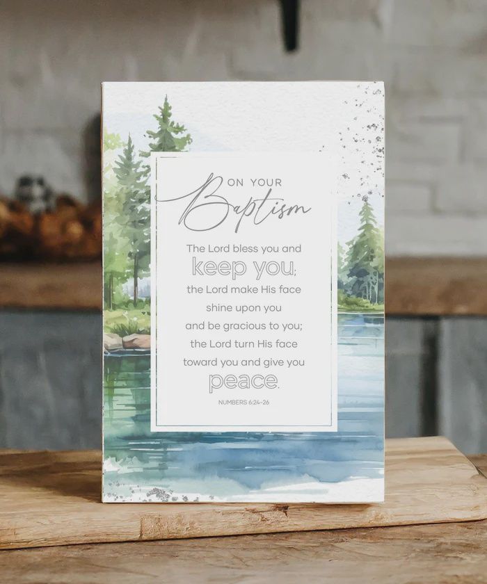 On Your Baptism 6x9 MDF Plaque