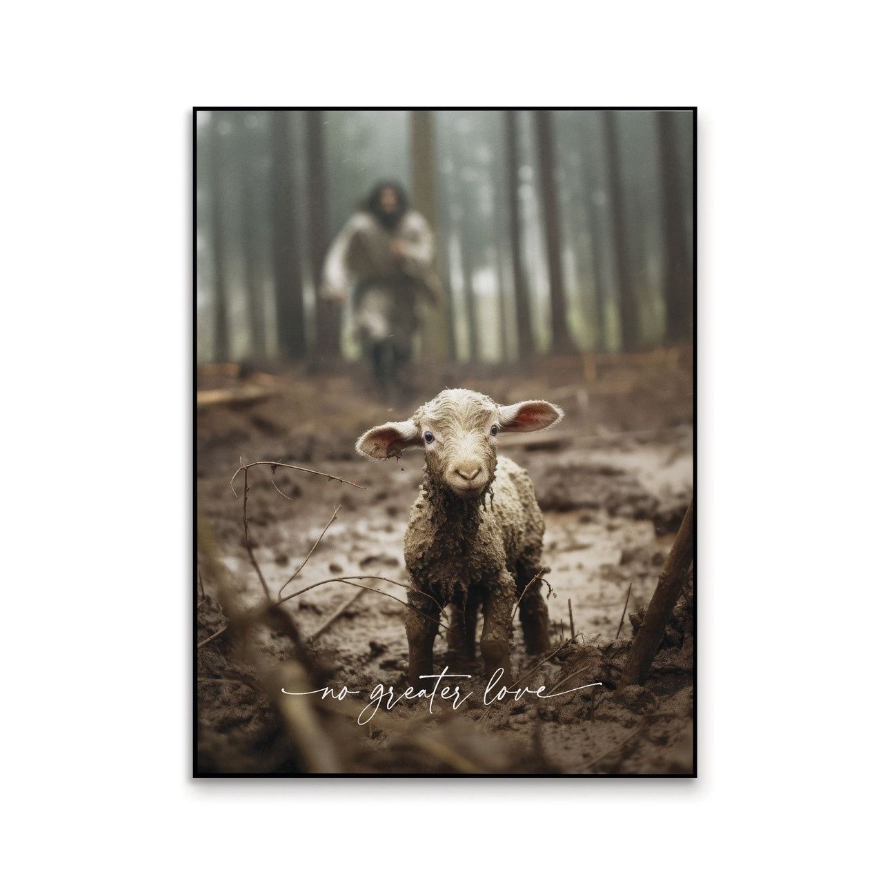 I Am Found Collection Art Print - Lamb