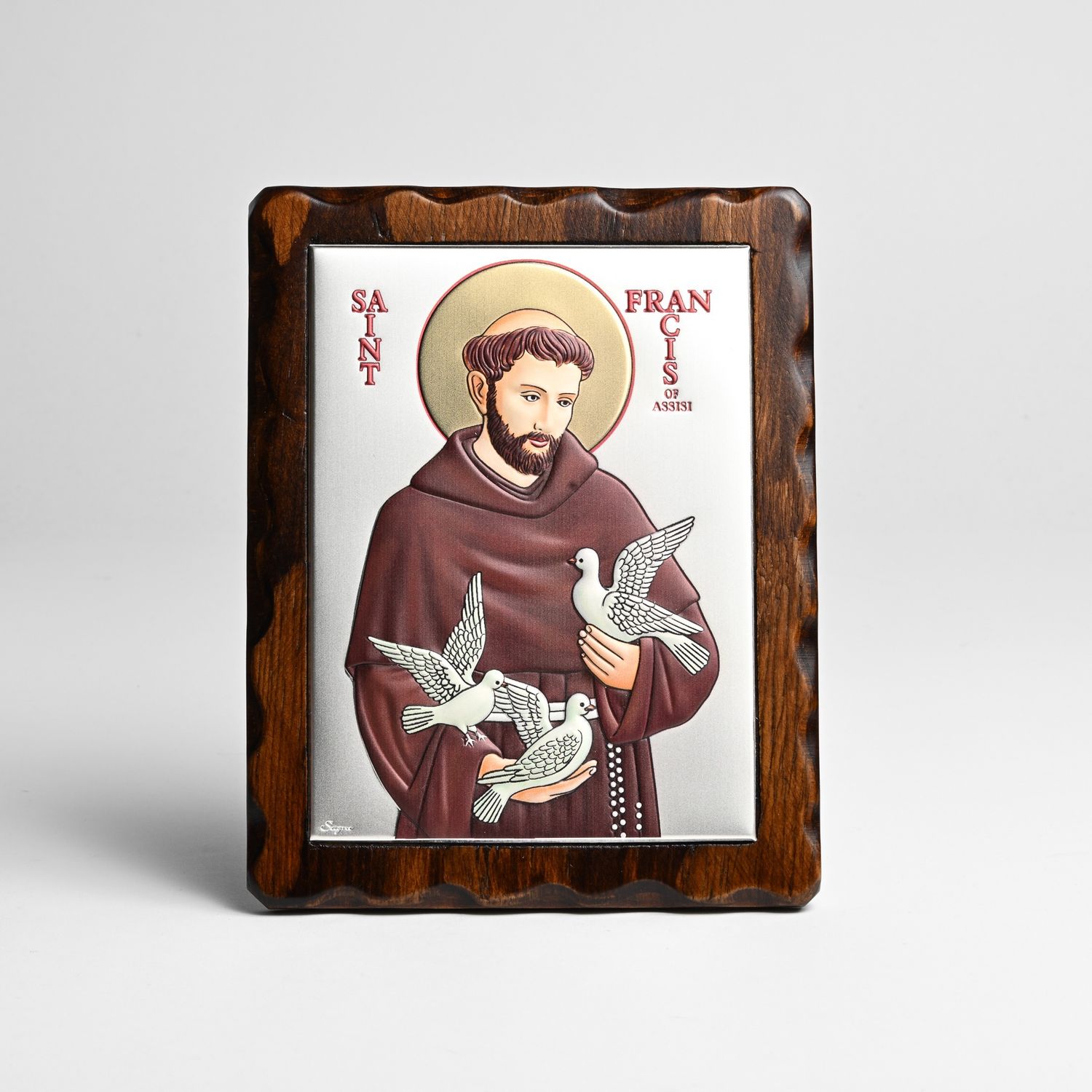 Saint Francis col 17x21.5 cm