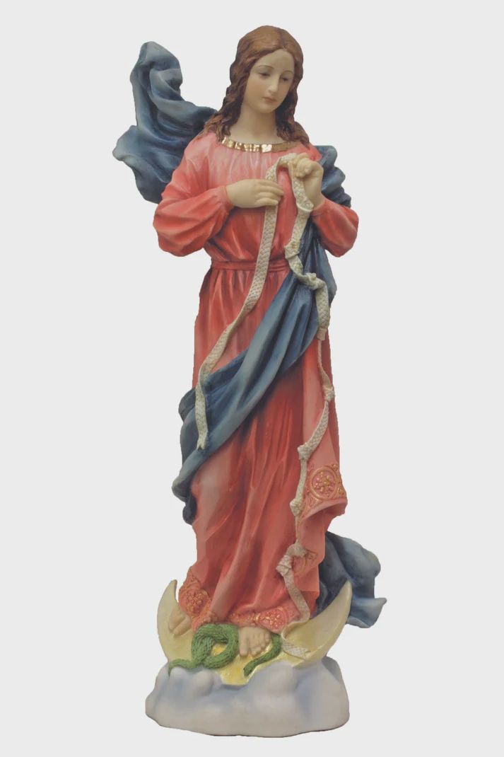 Our Lady Undoer of Knots in fully hand-painted color