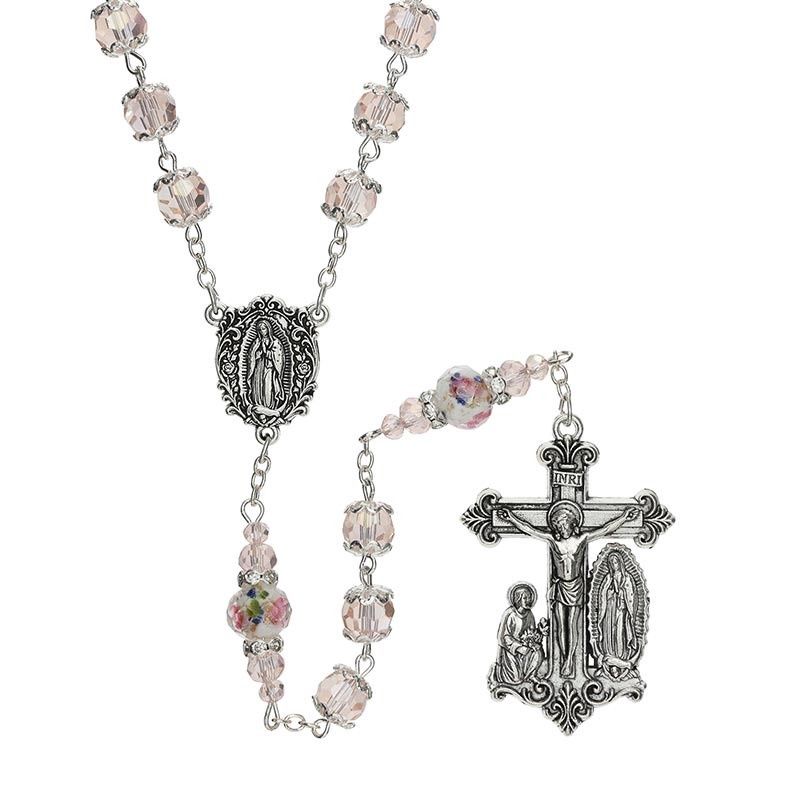 Pink Our Lady of Guadalupe Guilia Signorelli Rosary