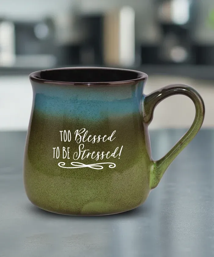 Reactive Mug - Too Blessed