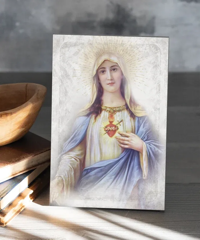 Immaculate Heart 6x9 MDF Plaque