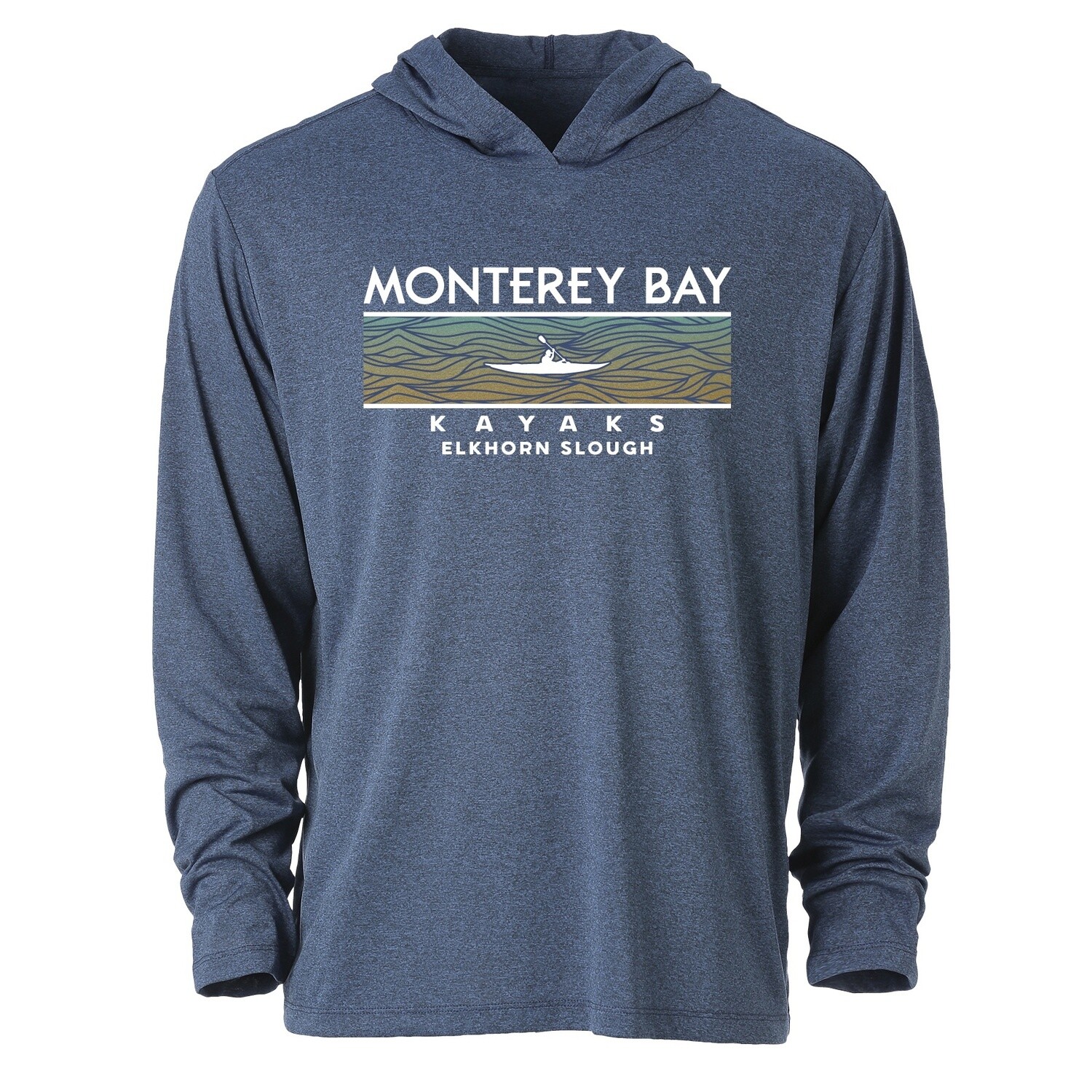 MENS UPF 30 PERFORMANCE HOODY / INDIGO