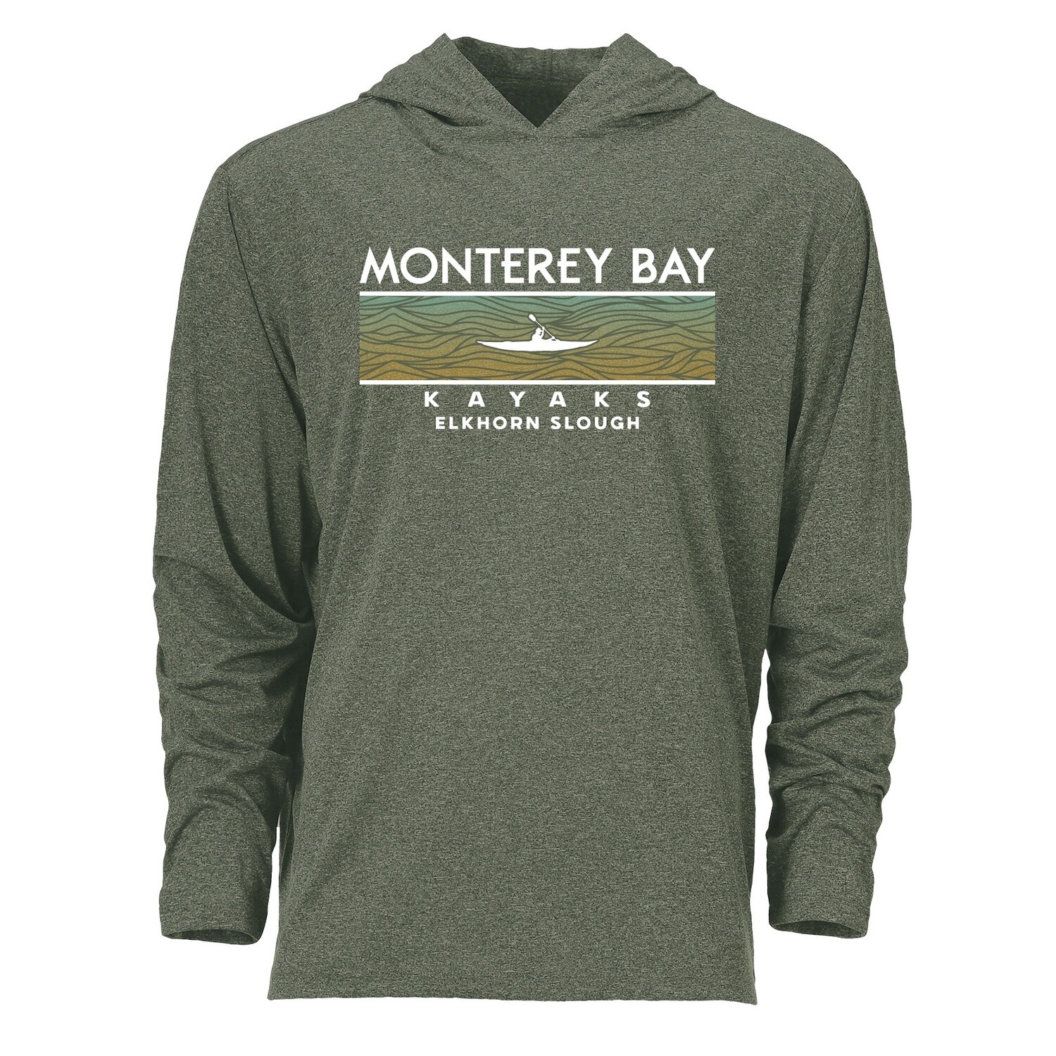 MENS UPF 30 PERFORMANCE HOODY / LICHEN GREEN