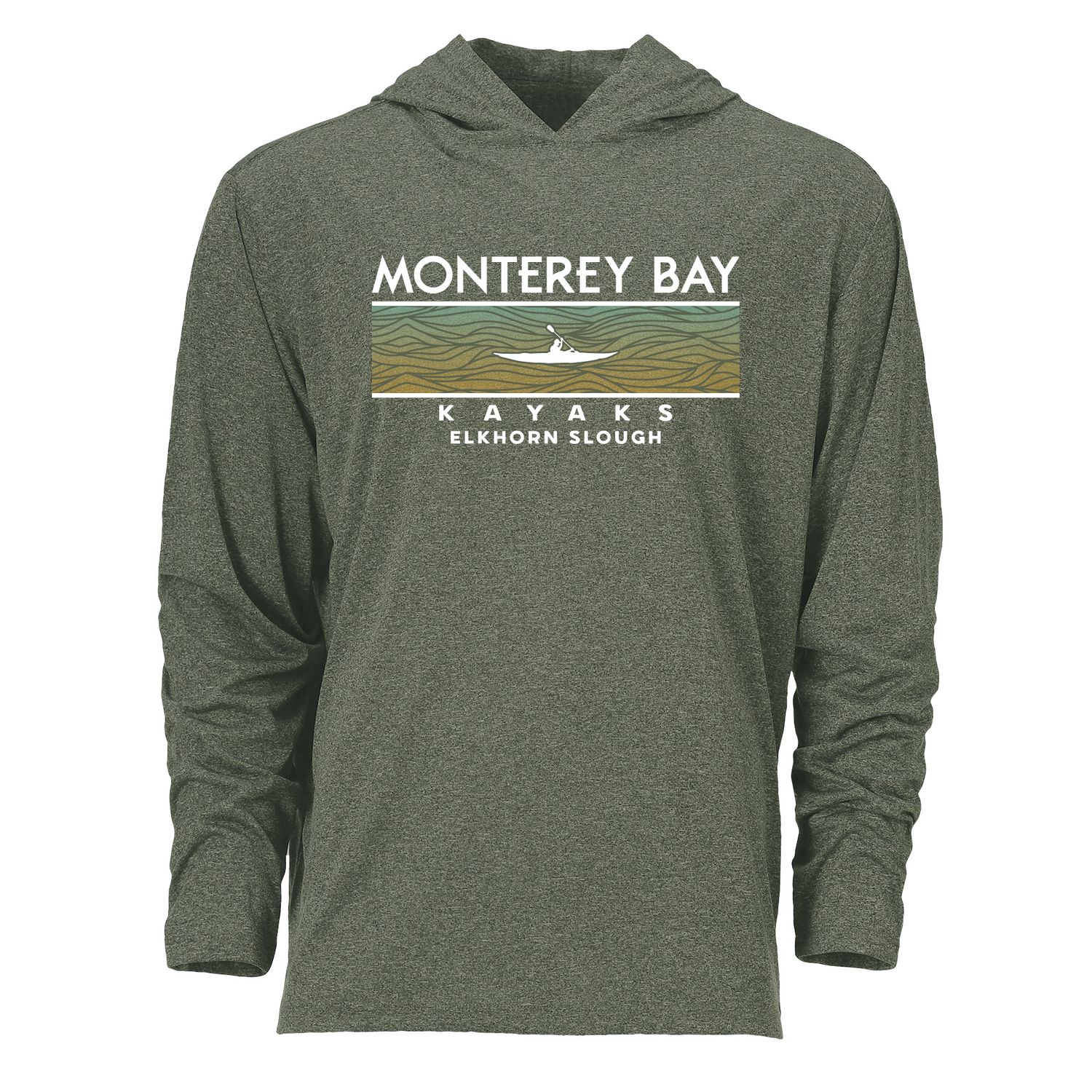 MENS UPF 30 PERFORMANCE HOODY / LICHEN GREEN, Size: SM