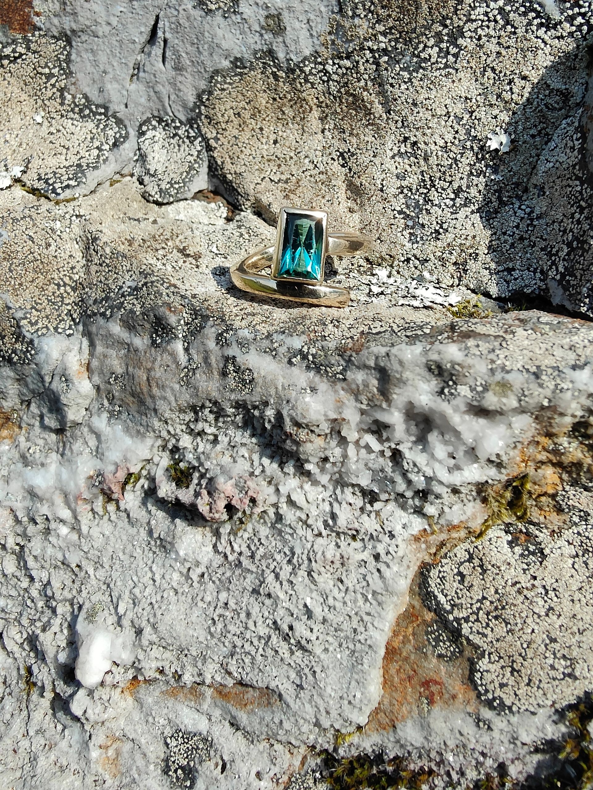 Fancy Green Tourmaline Ring