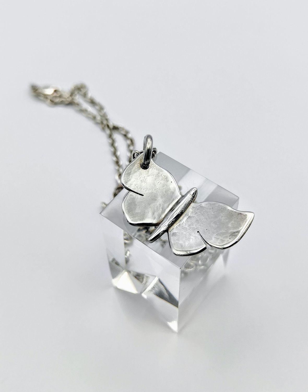 Beaten wing Butterfly Pendant