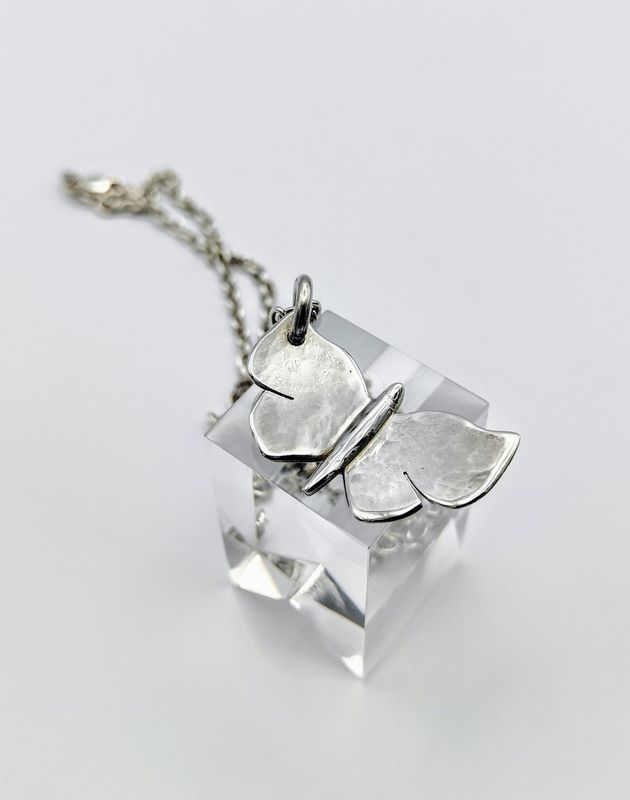 Beaten wing Butterfly Pendant
