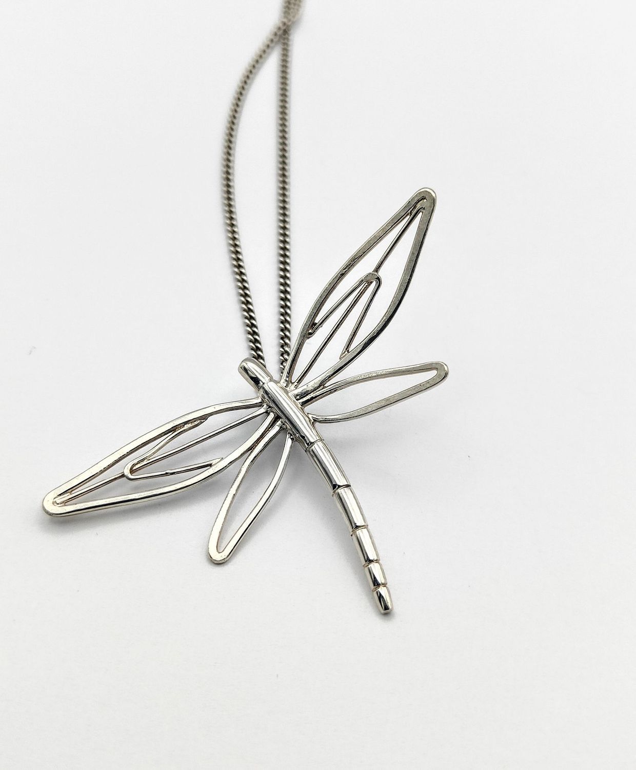 Silver Mystical Dragonfly
