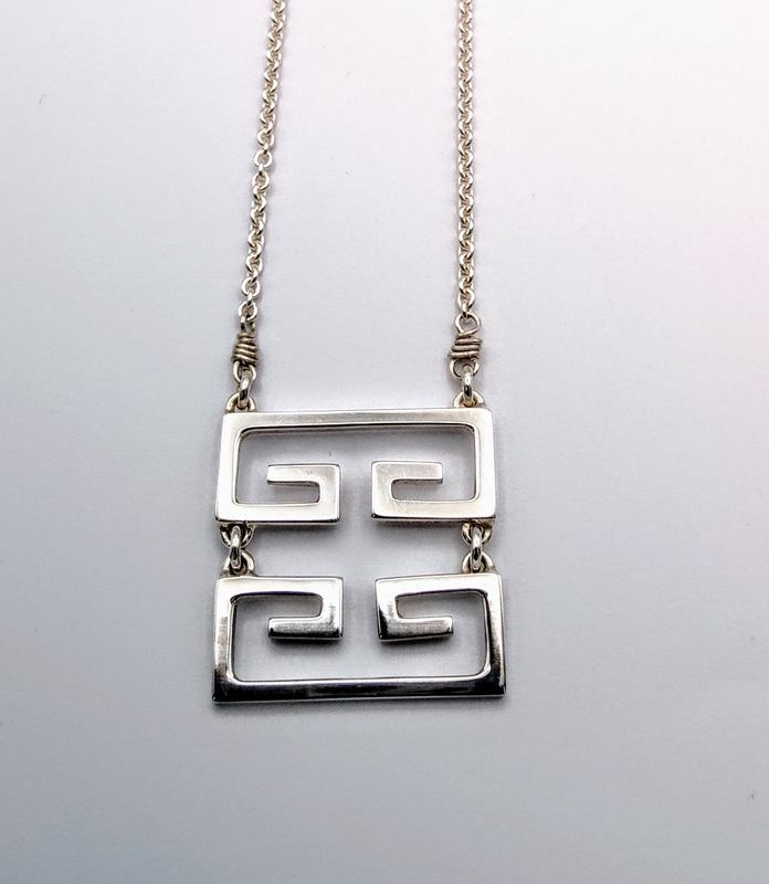 Ancient Geometrics Silver Necklace
