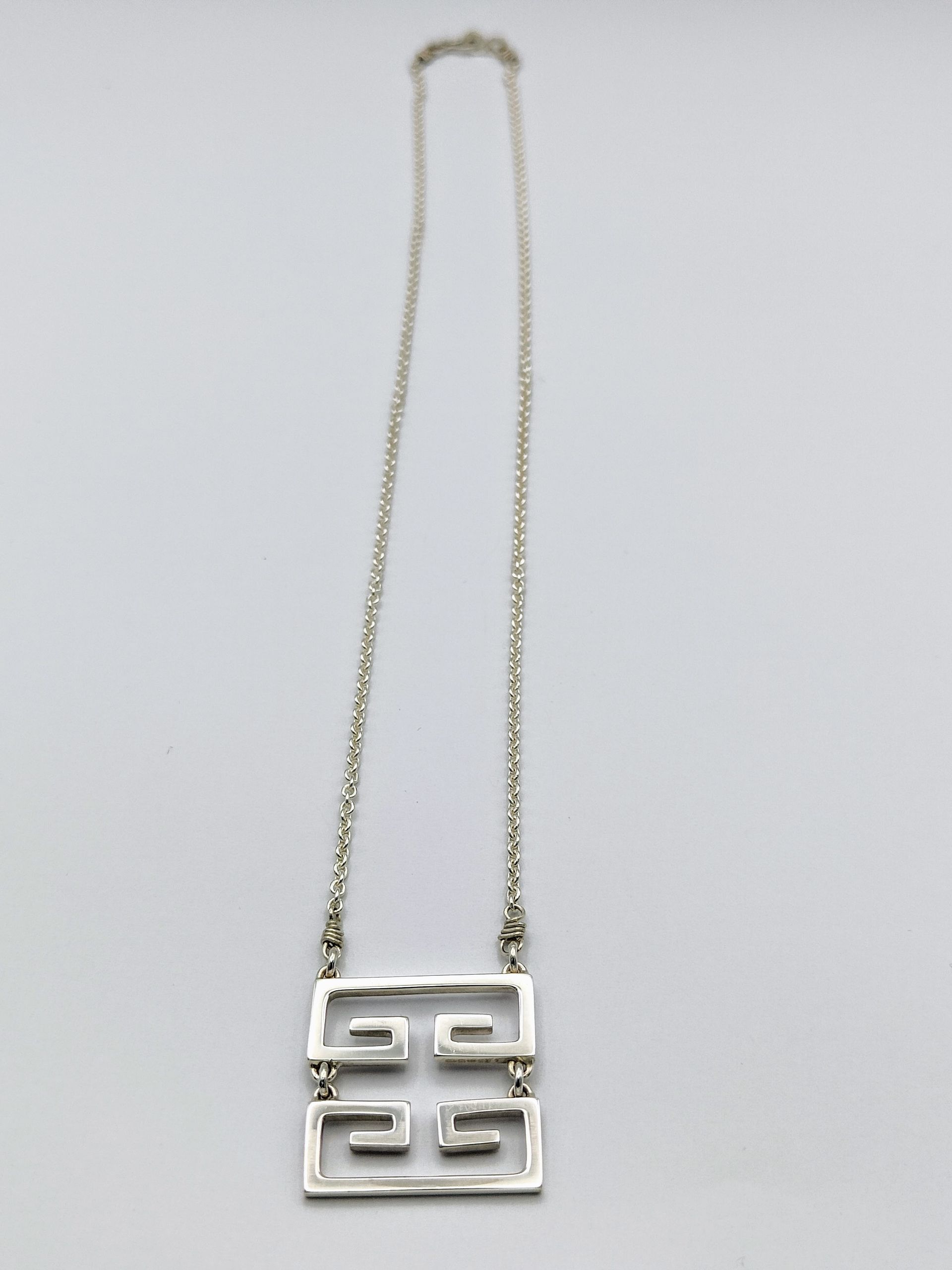 Ancient Geometrics Silver Necklace