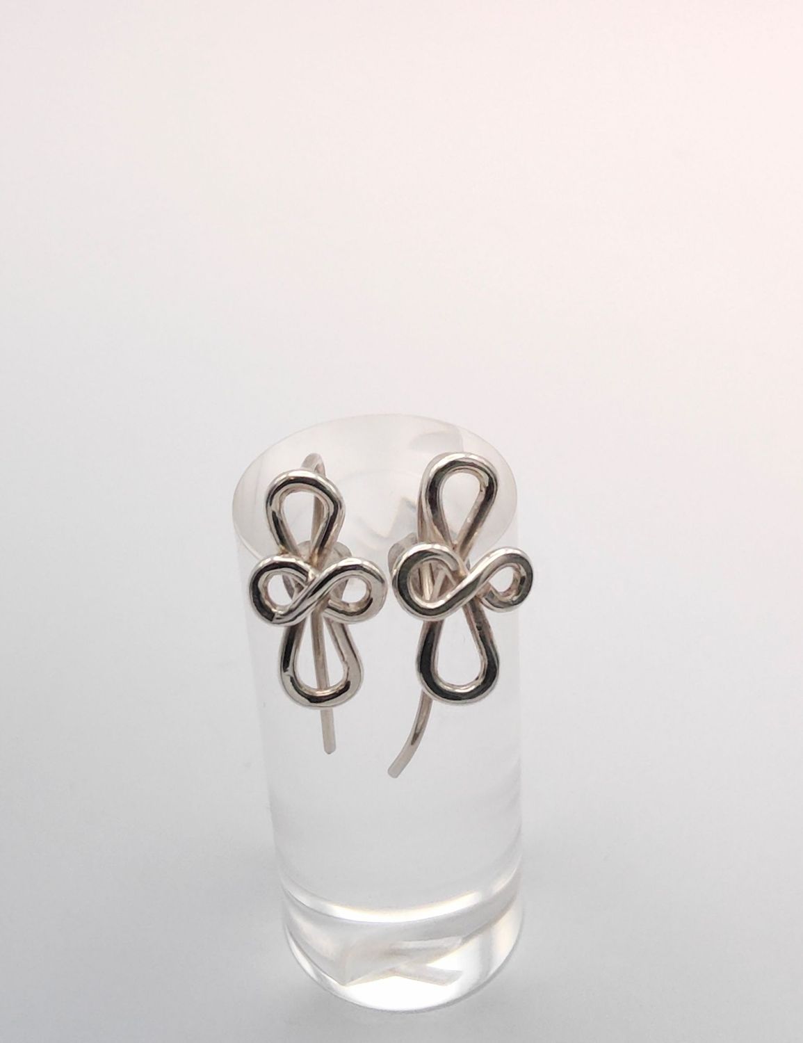 Abstract Fleur de Lis Earring Studs