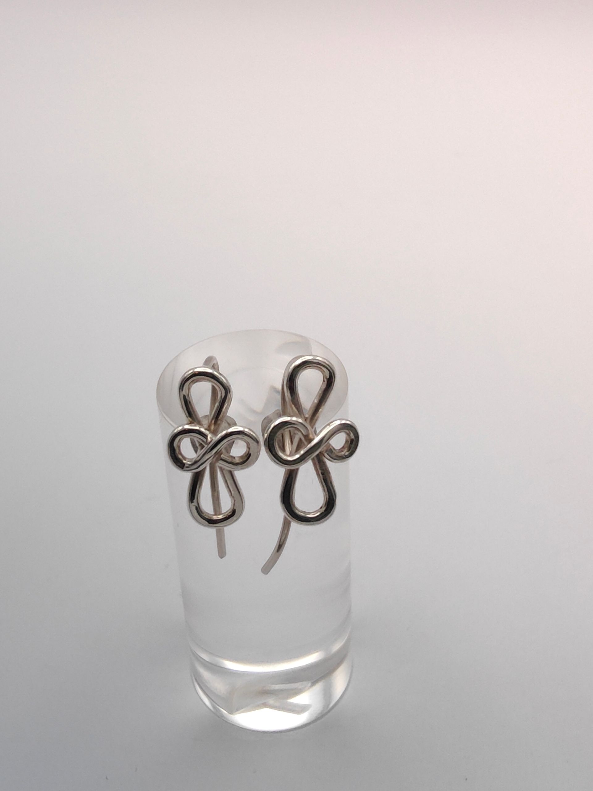 Abstract Fleur de Lis Earring Studs