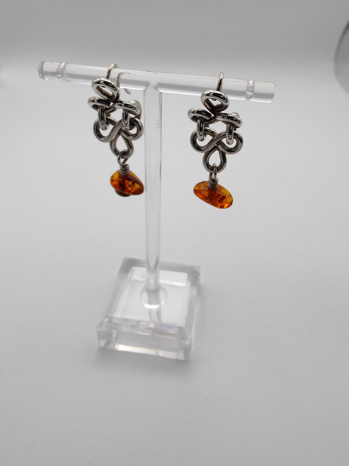 The Trilogy Amber Earring Studs