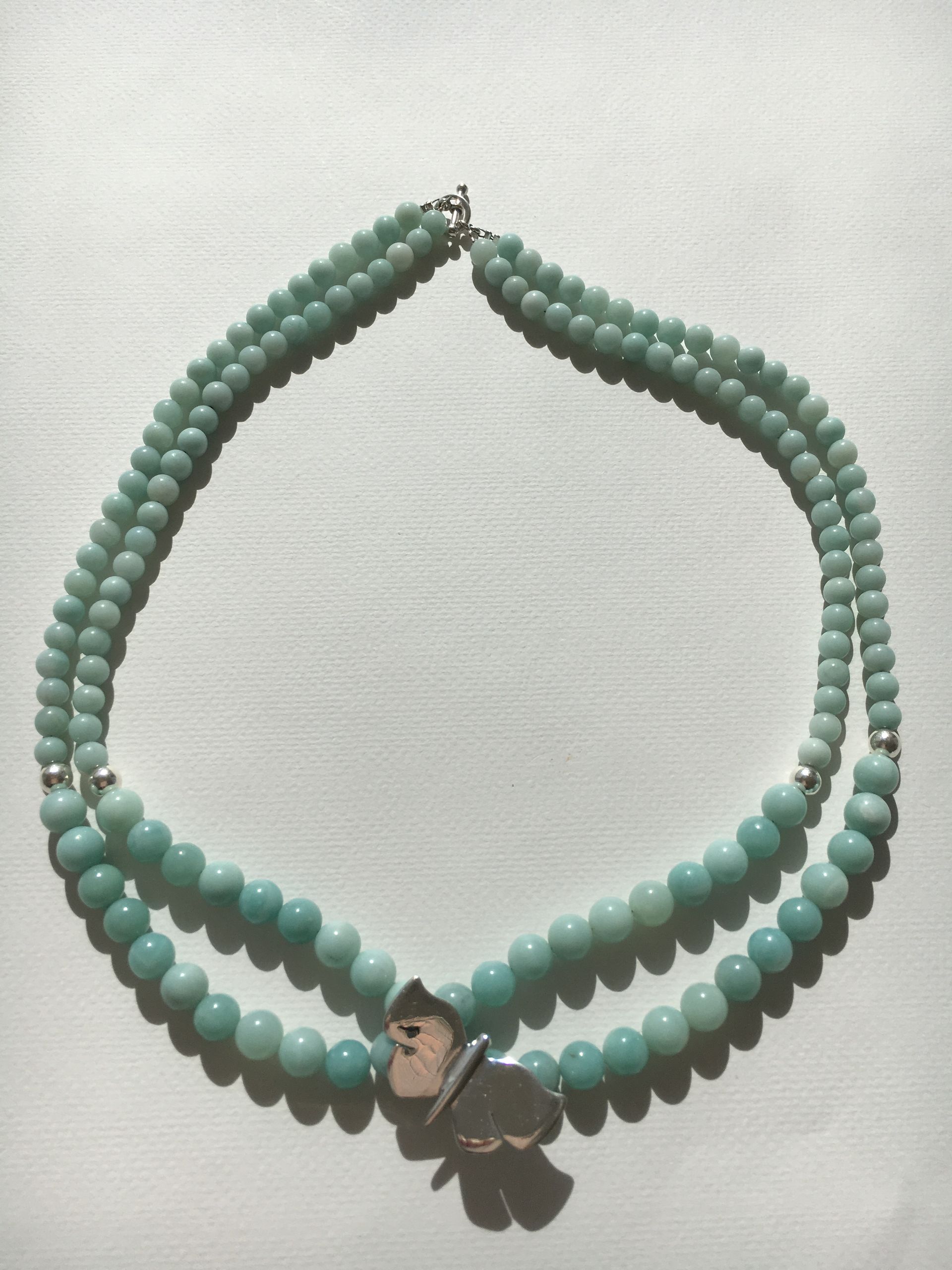 Amazonite Butterfly Choker