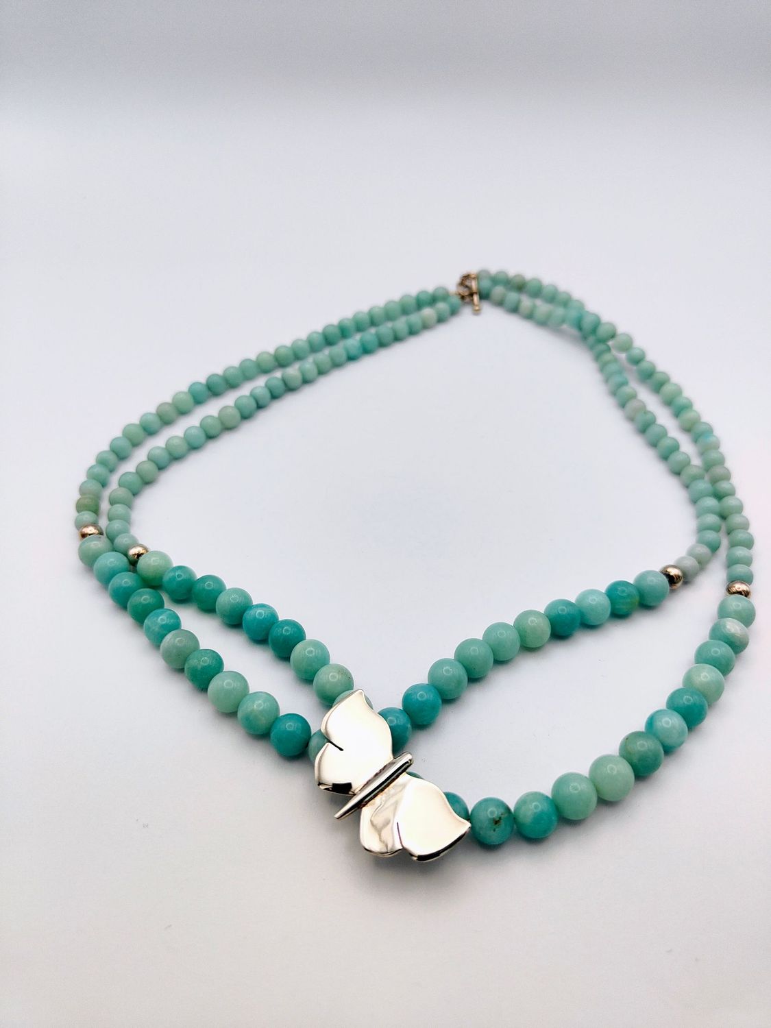 Amazonite Butterfly Choker