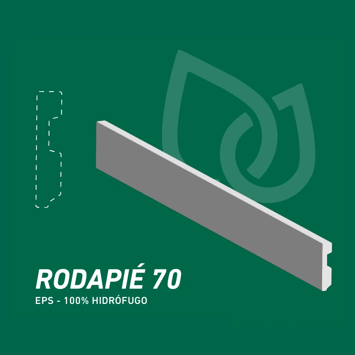 RODAPIÉ PFPS PVC 70