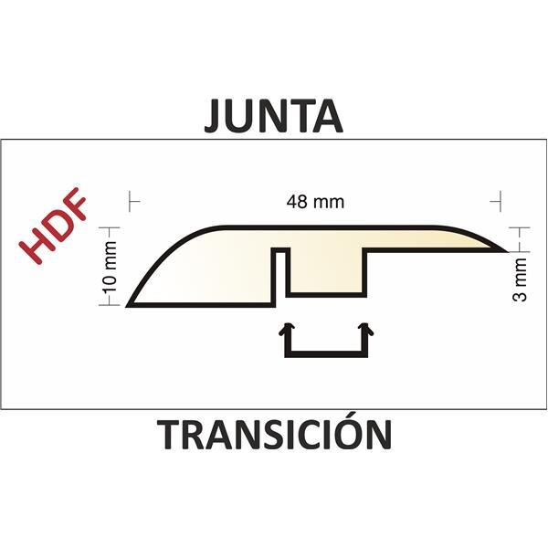 KING FLOOR C-BLA JUNTA TRANSICION 12mm ROBLE JEREZ 6044 - ROBLE SONATA 4531 - ROBLE VIVO 4527 2,44m (TRA1)