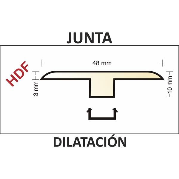 KING FLOOR C-BLA JUNTA DILATACION 12mm ROBLE JEREZ 6044 - ROBLE SONATA 4531 - ROBLE VIVO 4527 2,44m (DIL1)