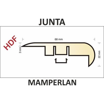 KING FLOOR C-BLA 6033 JUNTA MAMPERLAN 12mm ROBLE AVILA - LEGATO 4528 2,44m (MAM1)