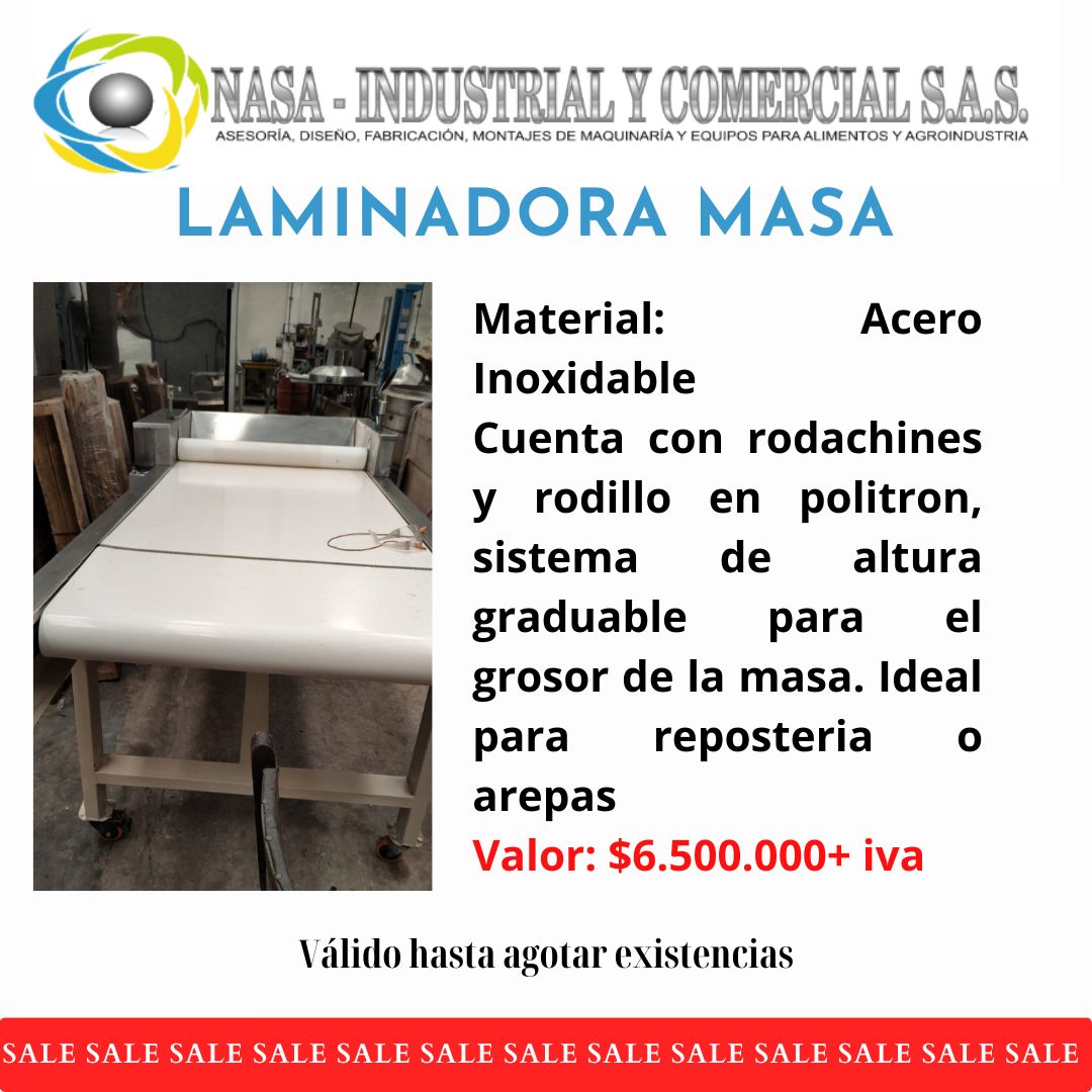 Laminadora de masa