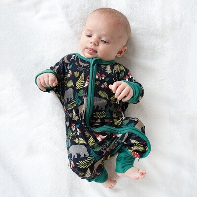 Emerson and Friends - Night Forest Bamboo Pajamas Baby Romper Baby Clothes