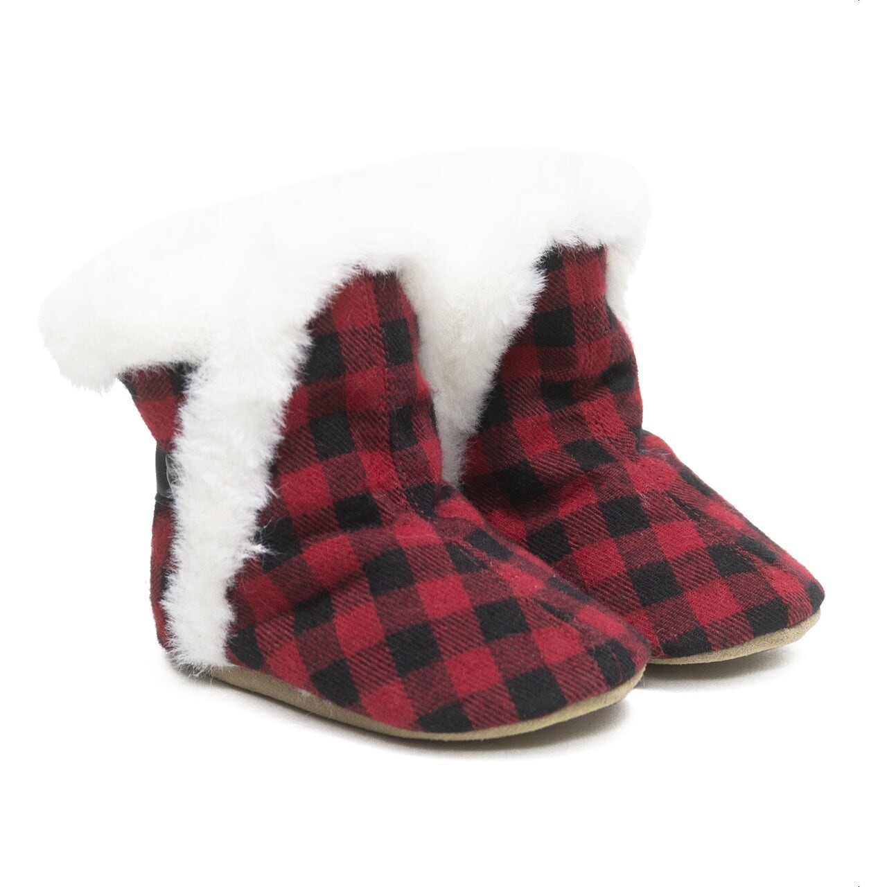 Robeez Jack soft sole boot- red plaid