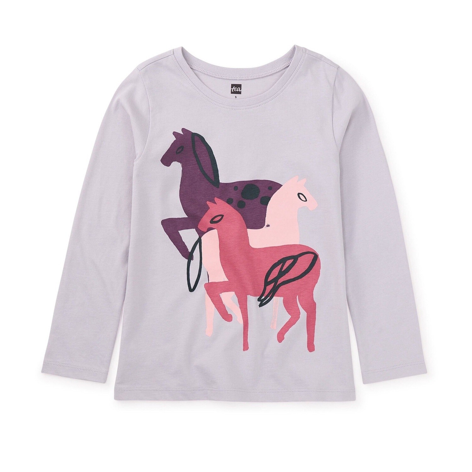 Tea Horse Prance Tee- Urchin Purple